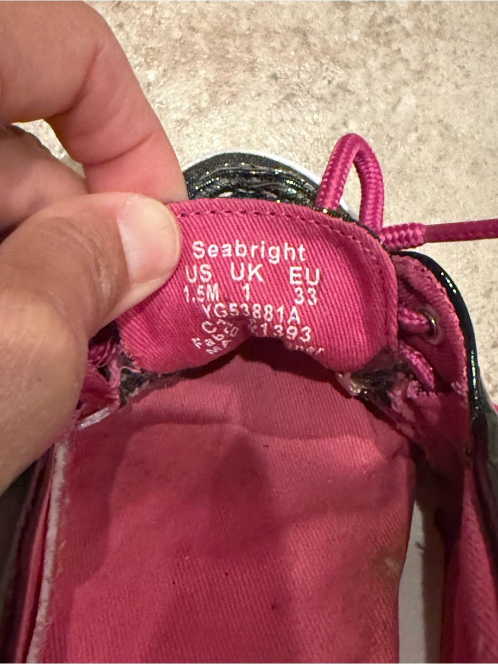Girls Sperry top slider size 1.5 - Picture 5 of 6